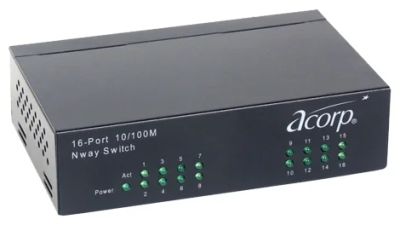 Лот: 8070429. Фото: 1. Коммутатор (свитч) 16 port 10... Коммутаторы