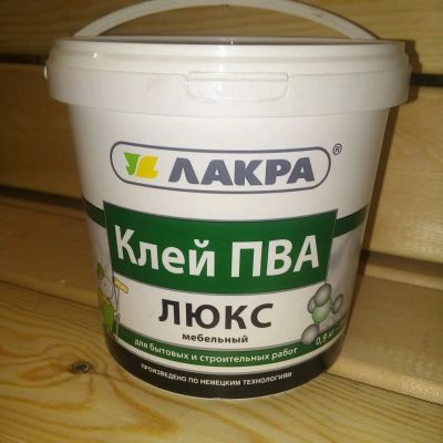 Лот: 11304807. Фото: 1. Клей Люкс мебельный ПВА 0,9кг... Клеи, герметики, пена монтажная, клейкие ленты