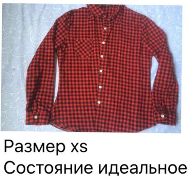 Лот: 9099674. Фото: 1. Рубашка в клетку. Блузы, рубашки, водолазки