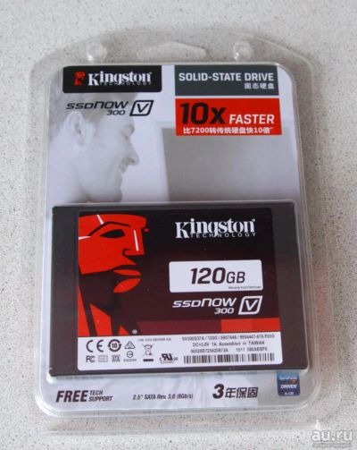 Лот: 7957160. Фото: 1. SSD 120Gb Kingston V300 Sata 3... SSD-накопители