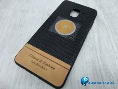 Лот: 13418735. Фото: 1. Чехол пластиковый Samsung A8 Plus... Чехлы, бамперы