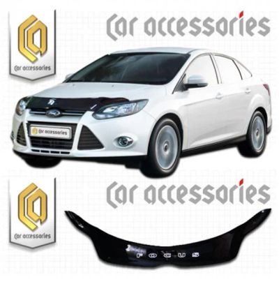 Лот: 4799090. Фото: 1. Дефлектор капота (чёрный) Ford... Детали тюнинга