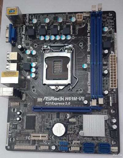 Лот: 18550294. Фото: 1. Asrock A61M-VS Плата, 1155, Описание. Материнские платы