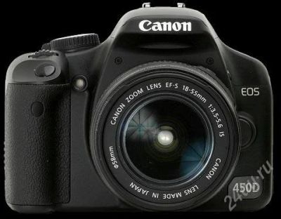Лот: 969026. Фото: 1. CANON 450 (KIT)+вспышка Yn 465... Цифровые зеркальные