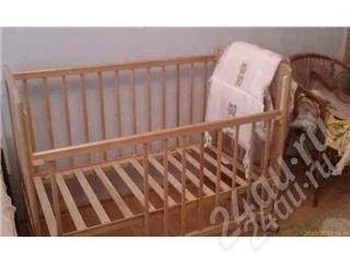 Лот: 2893055. Фото: 1. Кроватка детская + мягкие борты... Детские кровати и кроватки