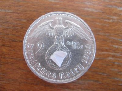 Лот: 11067713. Фото: 1. Германия 2 рейхсмарки 1939 года... Германия и Австрия