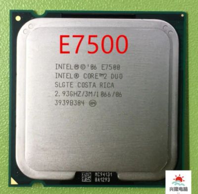 Лот: 17282286. Фото: 1. Процессор Core 2 Duo E7500 2,93... Процессоры