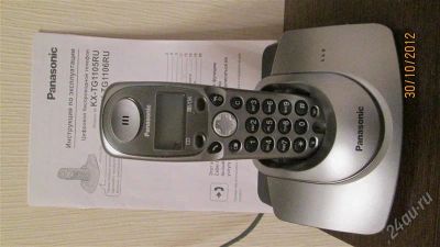 Лот: 2225080. Фото: 1. Радиотелефон Panasonic KX-TGA1105RU. DECT и радиотелефоны