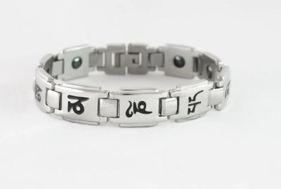 Лот: 3037102. Фото: 1. Браслет с мантрами. Сталь 316L... Браслеты