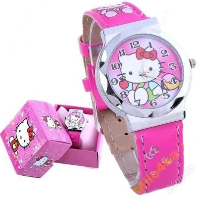 Лот: 1748268. Фото: 1. милые часики "hello kitty" с розовым... Красноярск
