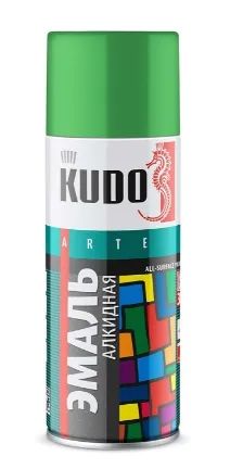 Лот: 22192338. Фото: 1. Эмаль Kudo KU-1006 аэрозольная... Краски, лаки, растворитель