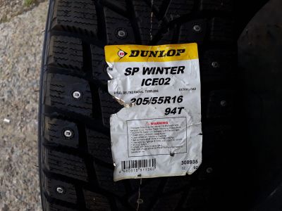 Лот: 16216065. Фото: 1. Dunlop SP Winter ICE02 205/55... Шины