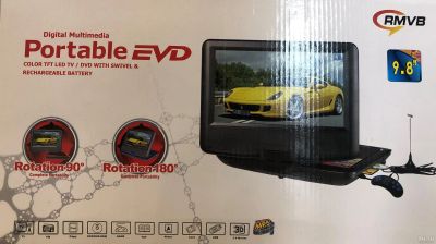 Лот: 16080447. Фото: 1. Портативный DVD-плеер Portable... DVD, Blu-Ray плееры
