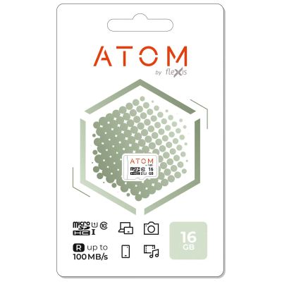 Лот: 24511910. Фото: 1. Карта памяти Atom microSDHC UHS-1... Карты памяти