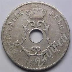 Лот: 211321. Фото: 1. Бельгия. 25 сантим 1908г. Европа