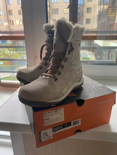 Лот: 16505813. Фото: 1. Merrell elemount tall thermo одевали... Ботинки, полуботинки