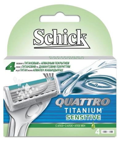 Лот: 12844895. Фото: 1. Schick Quattro Titanium Sensitive... Укладка и стрижка волос, бритьё, эпиляция