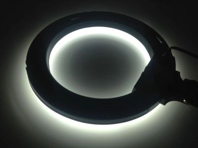 Лот: 17106774. Фото: 1. Светодиодная кольцевая лампа dimmable... Вспышки, осветители, рассеиватели