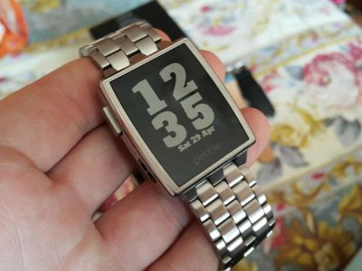 Лот: 9577085. Фото: 1. Pebble Steel (торги до 16.06.17... Смарт-часы, фитнес-браслеты, аксессуары