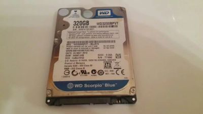 Лот: 7158557. Фото: 1. Жесткий диск 320 Gb Western Digital... Жёсткие диски (HDD)