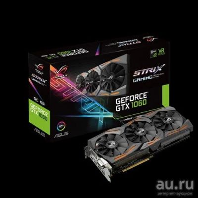 Лот: 16352405. Фото: 1. Asus Rog Strix 1060 6gb. Видеокарты