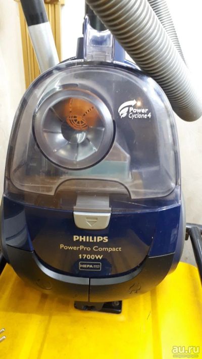Лот: 13124694. Фото: 1. Пылесос Philips PowerPro Compact... Пылесосы, паровые швабры