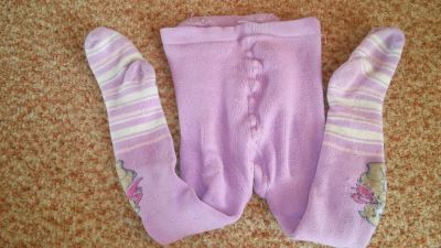 Лот: 9579714. Фото: 1. Махровые колготки на девочку... Носки, колготки