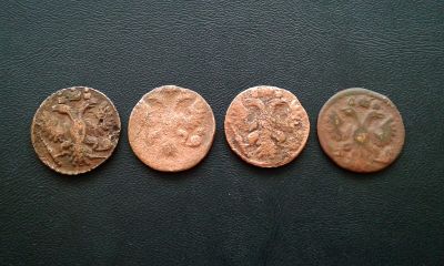 Лот: 11479694. Фото: 1. 4 монеты Царской России 18 века... Наборы монет