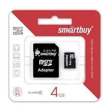 Лот: 17328359. Фото: 1. Карта памяти MicroSDHC 4GB Class... Карты памяти