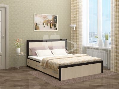 Лот: 6776366. Фото: 1. Кровать с ящиками Модерн 1.4м. Кровати