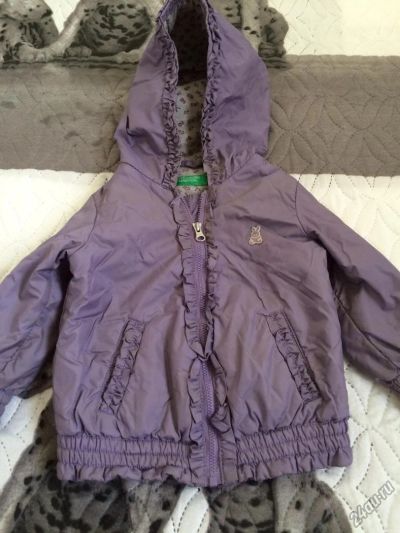 Лот: 6489693. Фото: 1. Ветровка Benetton 74р. Верхняя одежда