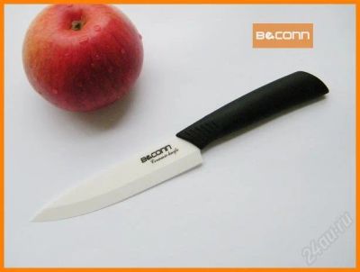 Лот: 778414. Фото: 1. Керамический нож Beconn (12.5см... Столовые приборы, ножи