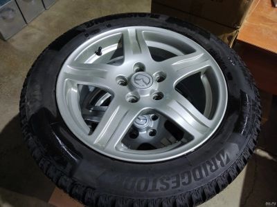 Лот: 18157496. Фото: 1. Шипованные колеса R16 Bridgestone... Шины на дисках