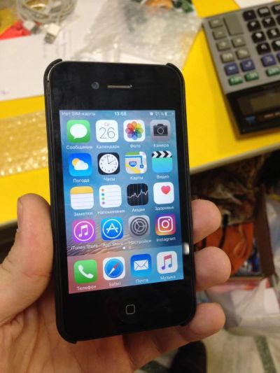Лот: 8440962. Фото: 1. iPhone 4S 16Gb. Black. Смартфоны