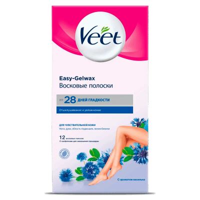 Лот: 23731011. Фото: 1. Veet Полоски восковые д/депил... Лекарства