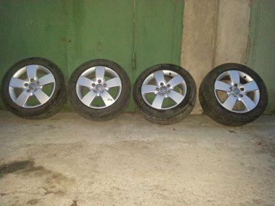 Лот: 3610255. Фото: 1. Колёса с резиной от Audi r16. Шины на дисках