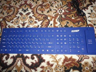 Лот: 2056871. Фото: 1. Резиновая клавиатура (с акции... Клавиатуры и мыши