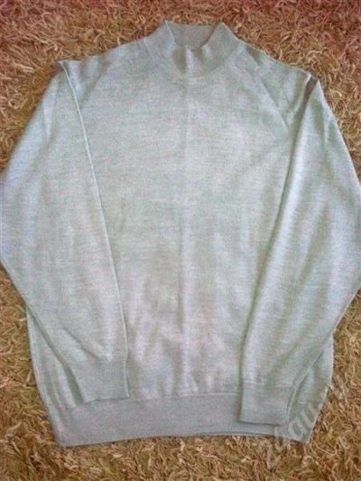 Лот: 666816. Фото: 1. свитер трикотаж цвет серый р-р... Свитеры, толстовки, худи