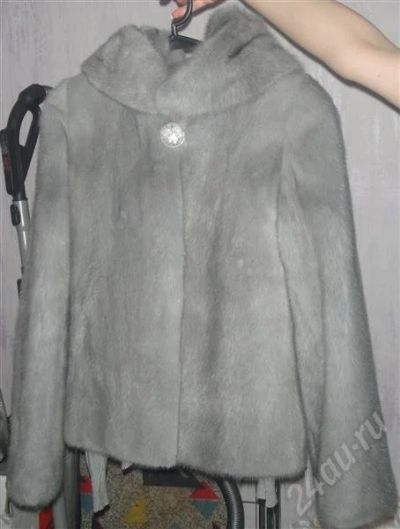 Лот: 289387. Фото: 1. шуба норка короткая голубая. Верхняя одежда