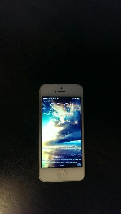 Лот: 5117228. Фото: 1. Iphone 5 16Gb White. Смартфоны