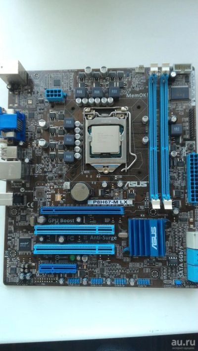 Лот: 9716575. Фото: 1. Asus p8h67-m lx материнская плата. Материнские платы