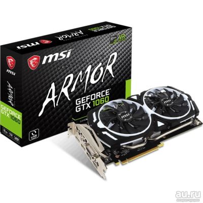 Лот: 18281585. Фото: 1. MSI GeForce GTX 1060 3072Mb ARMOR. Видеокарты