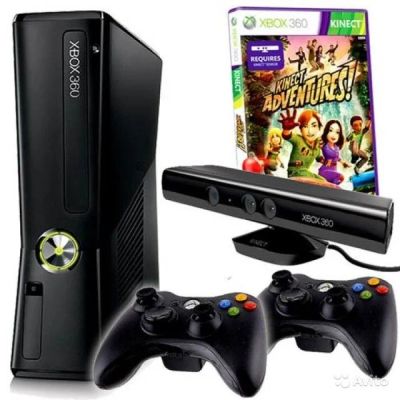 Лот: 10772482. Фото: 1. XBox 360 + Kinect + 2 джойстика. Игровые приставки, консоли