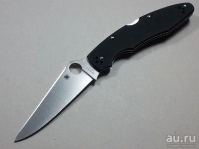 Лот: 7577556. Фото: 1. Spyderco Police 3 Black G-10 PlainEdge... Ножи, топоры