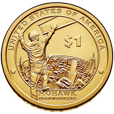 Лот: 6670262. Фото: 1. США 1 доллар 2015 года. 8 монета... Америка