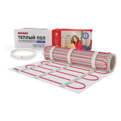 Лот: 24780286. Фото: 1. Нагревательный мат Rexant 1050... Тёплый пол