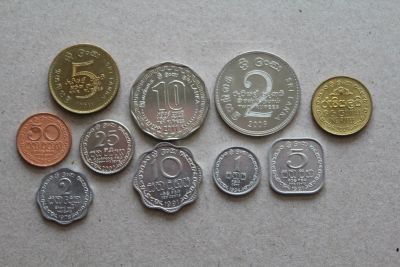 Лот: 25115195. Фото: 1. Шри Ланка Набор 10 монет 1, 2... Азия
