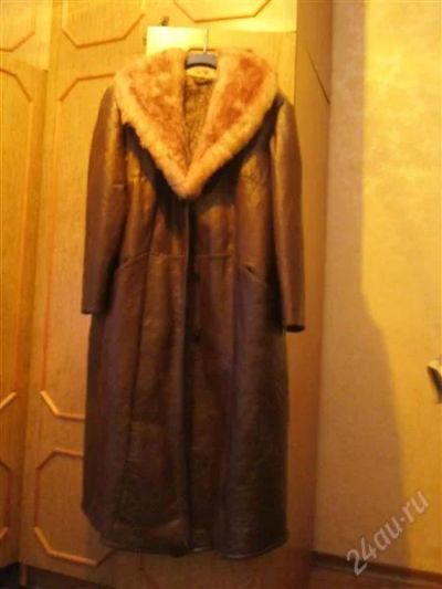 Лот: 1380911. Фото: 1. Пальто кожаное натуральная овчина. Верхняя одежда