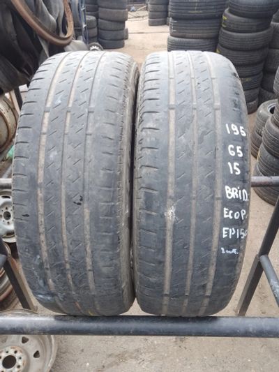 Лот: 23539966. Фото: 1. 2шт. 195-65-15 Bridgestone Ecopia... Шины
