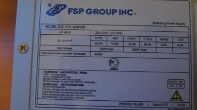 Лот: 11221785. Фото: 1. Блок питания FSP Group ATX-450PNR... Корпуса, блоки питания